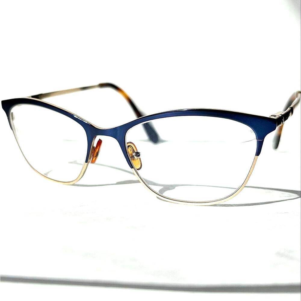 Lilly Pulitzer Women's Cat Eye Blue & Gold Reading Glasses - Chic Eyewear